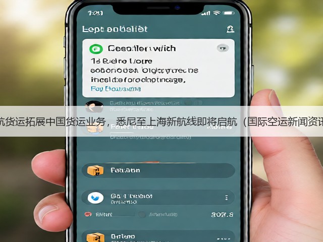 澳航货运拓展中国货运业务，悉尼至上海新航线即将启航（国际空运新闻资讯）(图3)