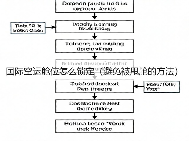 国际空运舱位怎么锁定(避免被甩舱的方法)(图1) 国际空运舱位怎么锁定(避免被甩舱的方法)(图1)