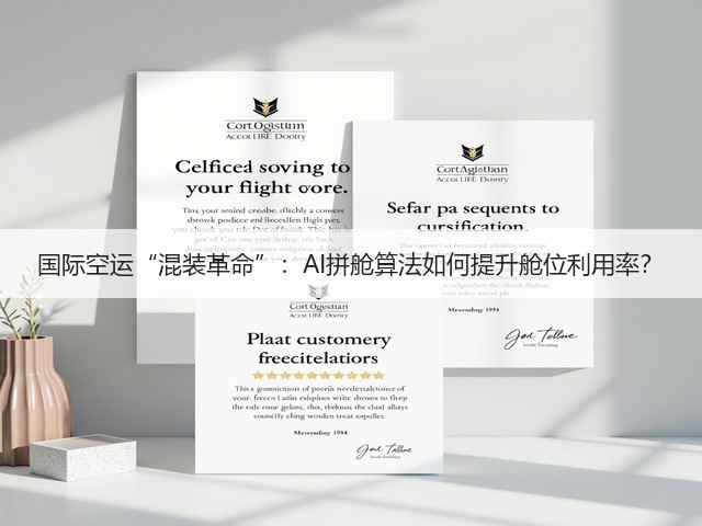 国际空运“混装革命”:AI拼舱算法如何提升舱位利用率?(图3) 国际空运“混装革命”:AI拼舱算法如何提升舱位利用率?(图3)
