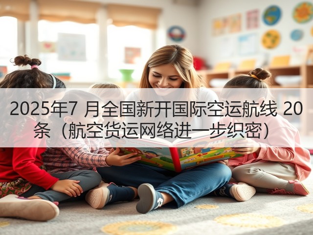 2025年7 月全国新开国际空运航线 20 条（航空货运网络进一步织密）(图3)